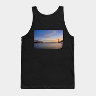 Enjoying sunset with Kanmon Bridge at Kanmon Straits Tank Top